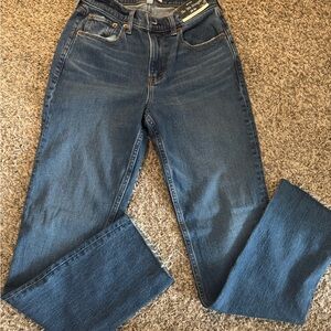 Abercrombie & Fitch Dark Blue Straight Leg Jeans